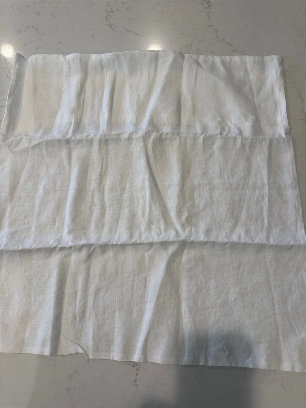 Restoration Hardware White Linen Pillow Sham 26x26